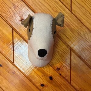 Brown and Cream Dog Wall Mount